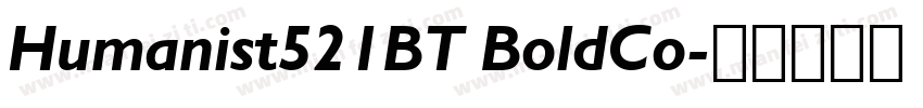 Humanist521BT BoldCo字体转换